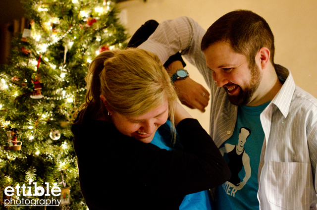 Dan and Tracey at Christmas